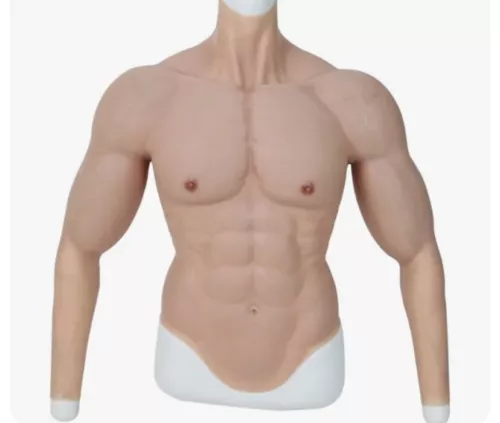 Anime Cosplay Realistic - Macho siliconen spierpak met realistische armen,