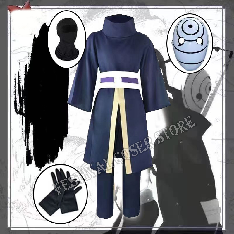 Anime Cosplay Obito - Anime Uchiha Obito Cosplay Kostuum Halloween
