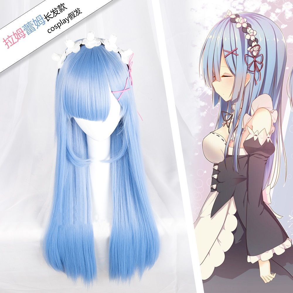 Re Zero Rem Wig - Re Zero Ram & Rem cosplay
