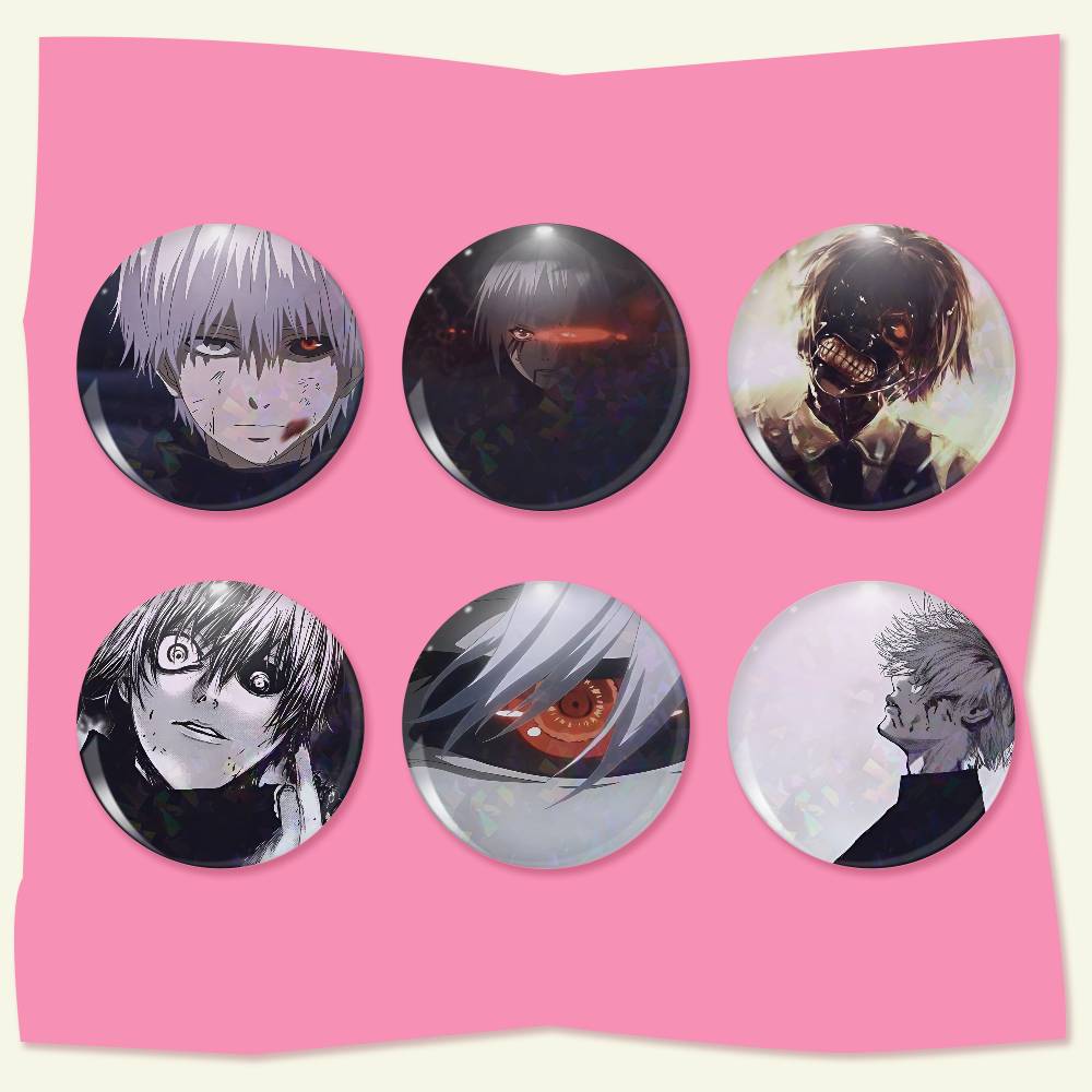 Tokyo Ghoul Mask - Tokyo Ghoul Ken Kaneki Badge op