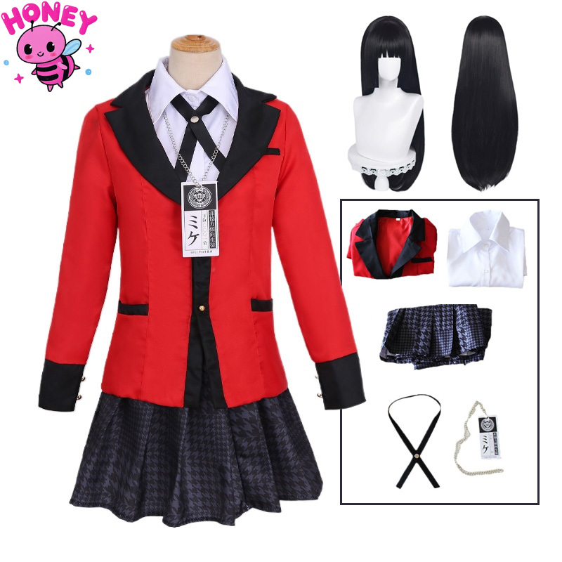 Anime Cosplay Yumeko - Anime Jabami Yumeko Cosplay Kostuum Jas