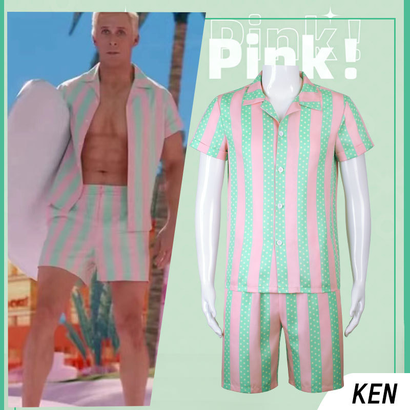 Anime Cosplay Real Life - Real-life en Ken filmkostuum Eendelige jurk