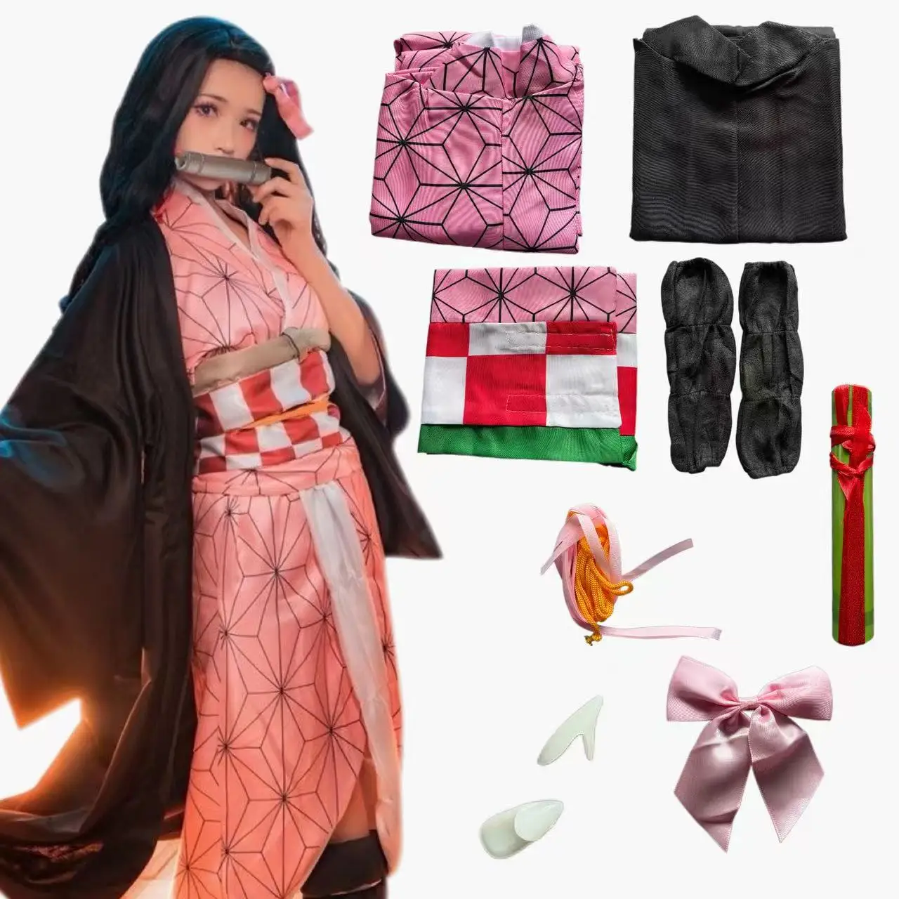 Anime Kamado Nezuko Cosplay Ko - Anime Cosplay Realistic recensie en prijs