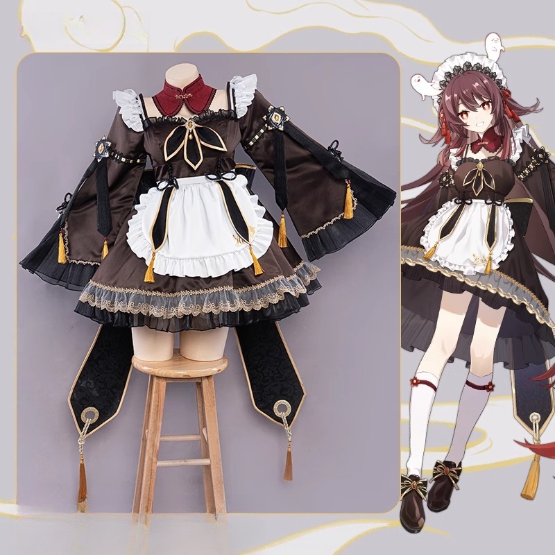 Game Genshin Impact Hu Tao Mai - Anime Cosplay Maid recensie en prijs