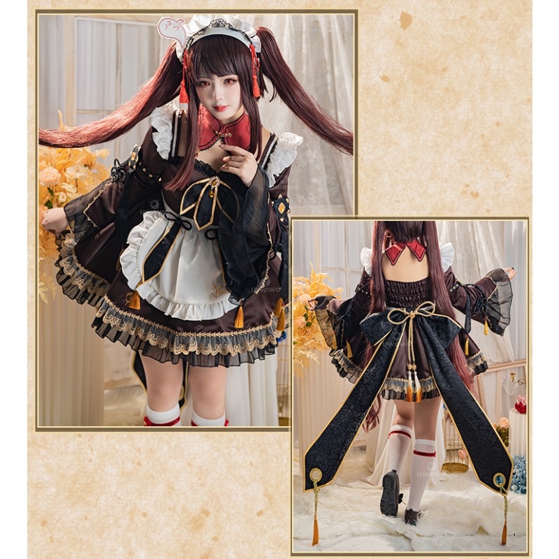 Game Genshin Impact Hu Tao Mai - Anime Cosplay Maid recensie en prijs