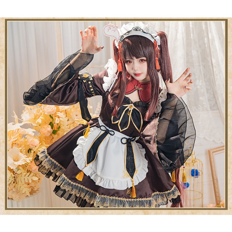 Game Genshin Impact Hu Tao Mai - Anime Cosplay Maid recensie en prijs