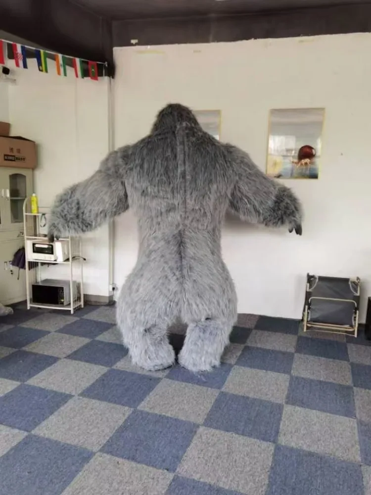 Echte opblaasbare gorilla kost - Anime Cosplay Real Life recensie en prijs