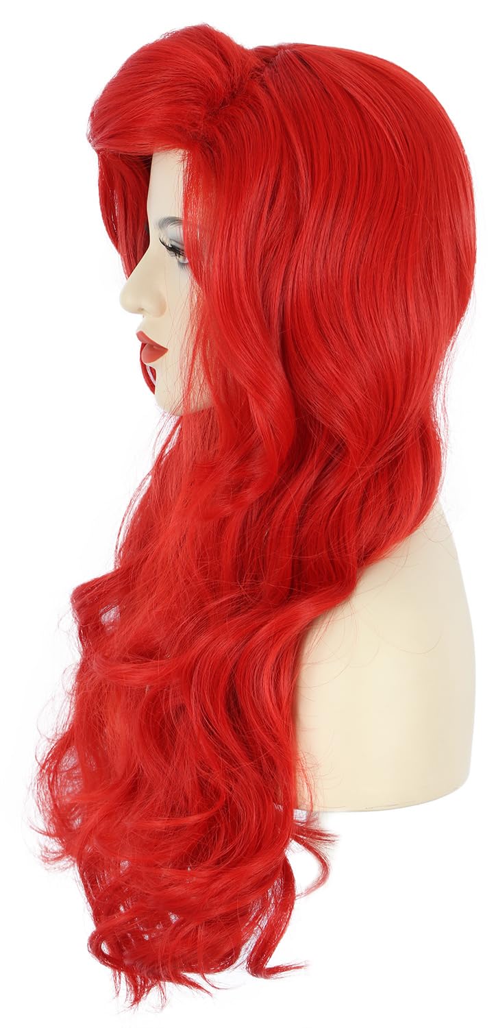 Vrouwen Lange Golvende Rode Pr - Anime Cosplay With Red Hair recensie en prijs