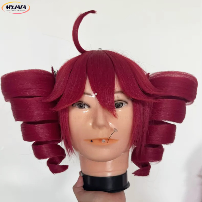 Anime Kasane Teto Cosplaypruik - Anime Cosplay With Red Hair recensie en prijs